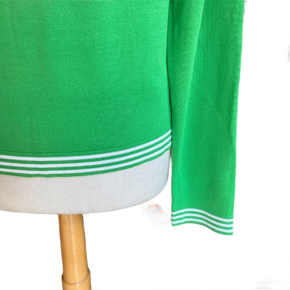 Vintage Polo Jeans Co Ralph Lauren Sweater Wm Green American Flag Preppy Y2K-XL - Picture 10 of 12